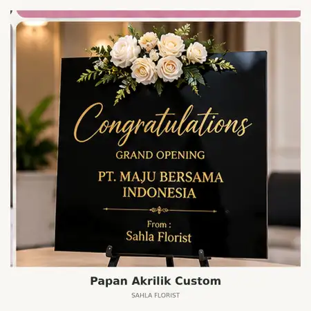 Papan Bunga Akrilik Pekalipan